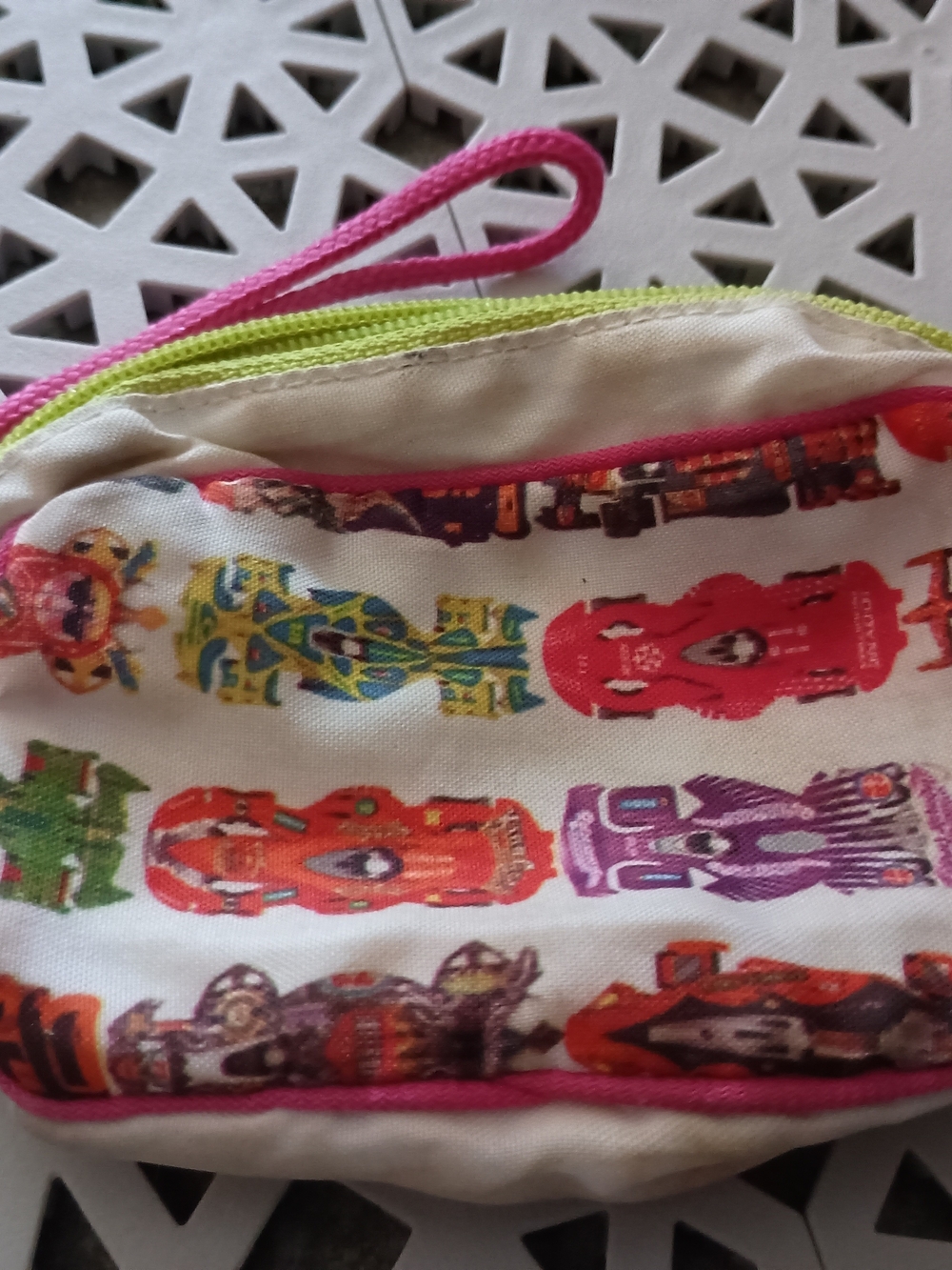 Small Trinket Bag With Racecars